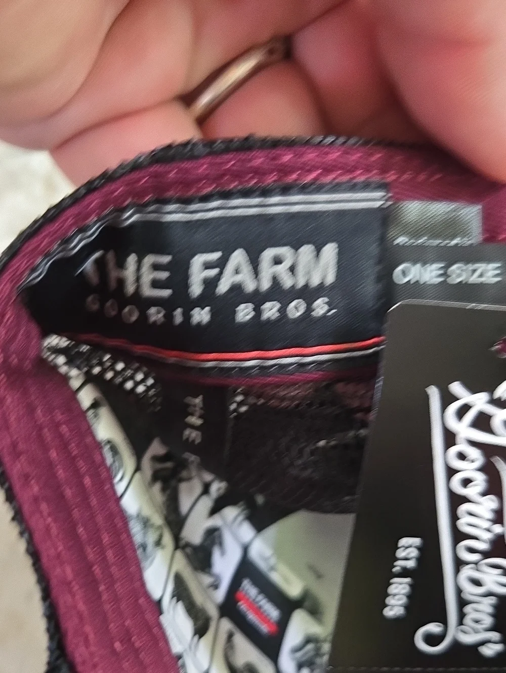 Goorin Bros Maroon and Black 